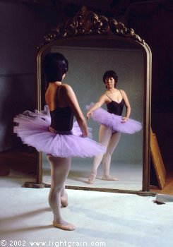 ballerina and mirror