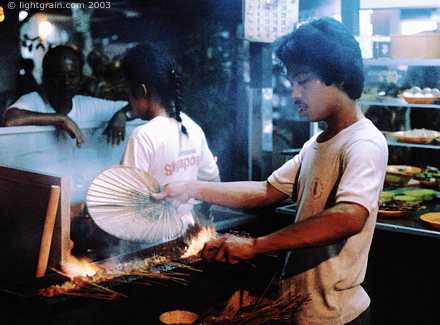 Singapore Satay seller